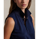 RLX Ralph Lauren Women's Sleeveless Tour Performance Polo Shirt - Navy