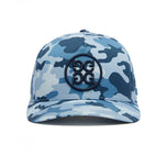 G/Fore Camo Circle G Circle Twill Snap Cap - Blue Camo
