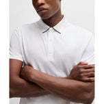 Boss Paddytech Stretch Jersey Polo Golf Shirt - White