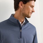 Peter Millar Perth Mélange Performance Quarter-Zip - Navy