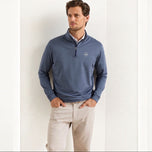 Peter Millar Perth Mélange Performance Quarter-Zip - Navy