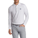 Peter Millar Performance Stretch Jersey Long Sleeve Golf Shirt - White