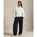 RLX Ralph Lauren Women's Fleece Half-Zip Pullover - Cream Multi