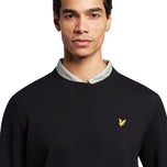 Lyle＆Scott Evolution Crew编织 - 喷气黑色