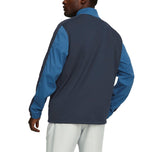 PUMA动量编织高尔夫1/4 ZIP-蓝湖/海军西装外套