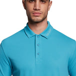 Lyle＆Scott Tonal Eagle Tech Collar Logo Polo- Moonstone Blue